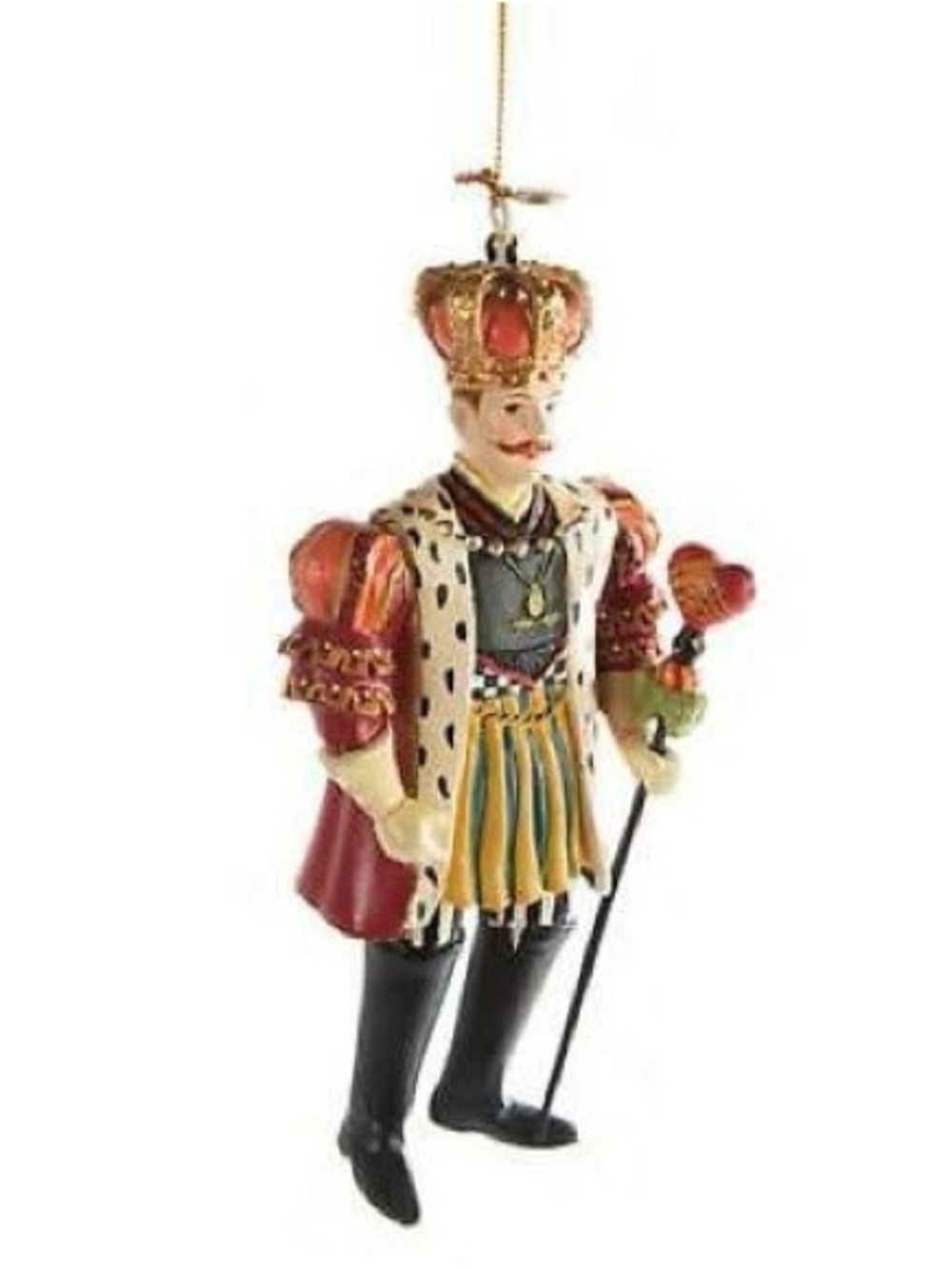 MACKENZIE-CHILDS “King Of Hearts” Hanging Ornament